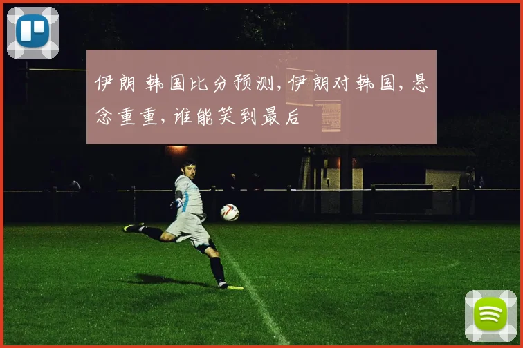 伊朗 韩国比分预测,伊朗对韩国,悬念重重,谁能笑到最后